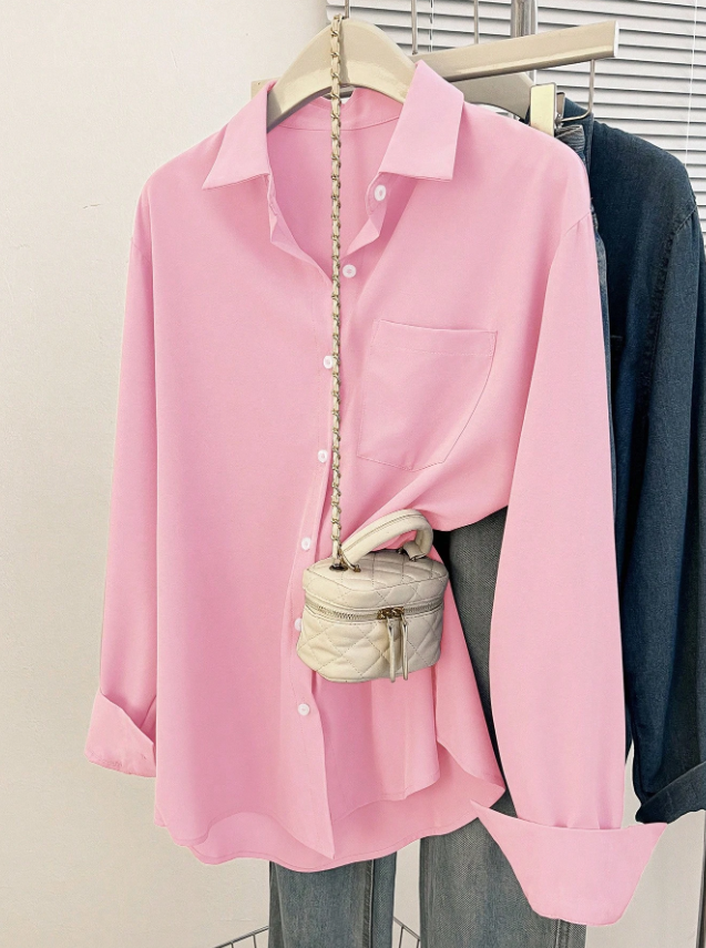 Camisa Bella Luna – Manga Longa e Elegância Casual
