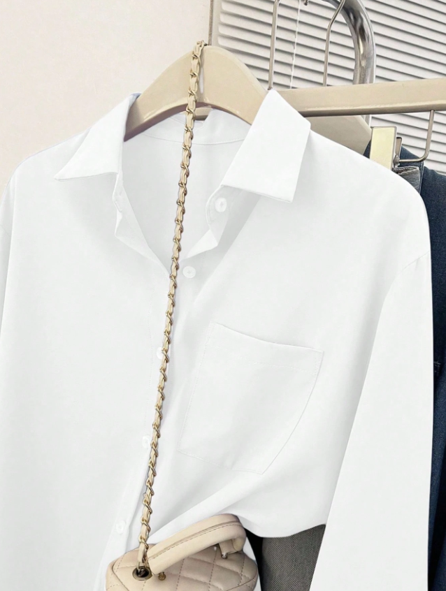 Camisa Bella Luna – Manga Longa e Elegância Casual