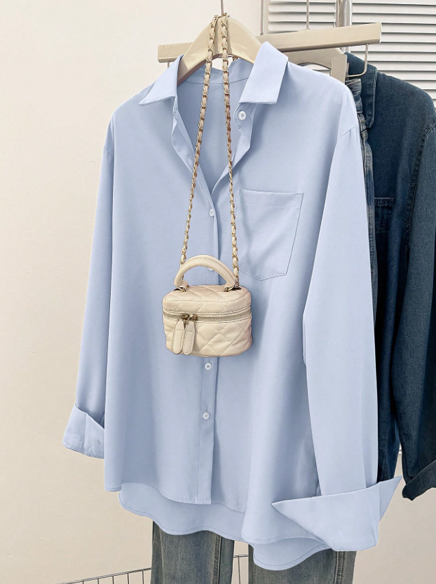 Camisa Bella Luna – Manga Longa e Elegância Casual
