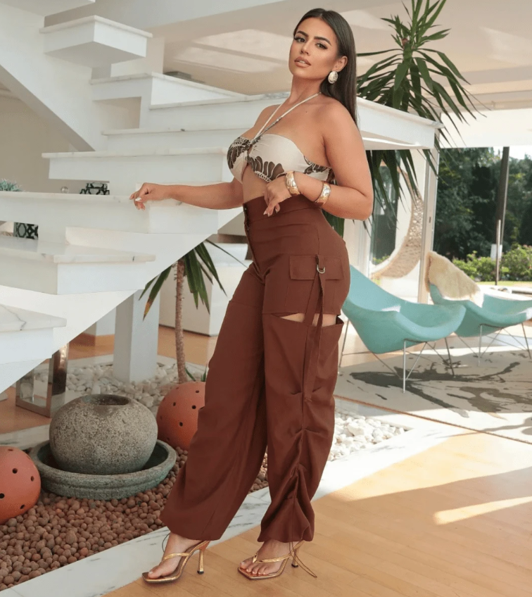 Calça Cargo com Abertura Lateral