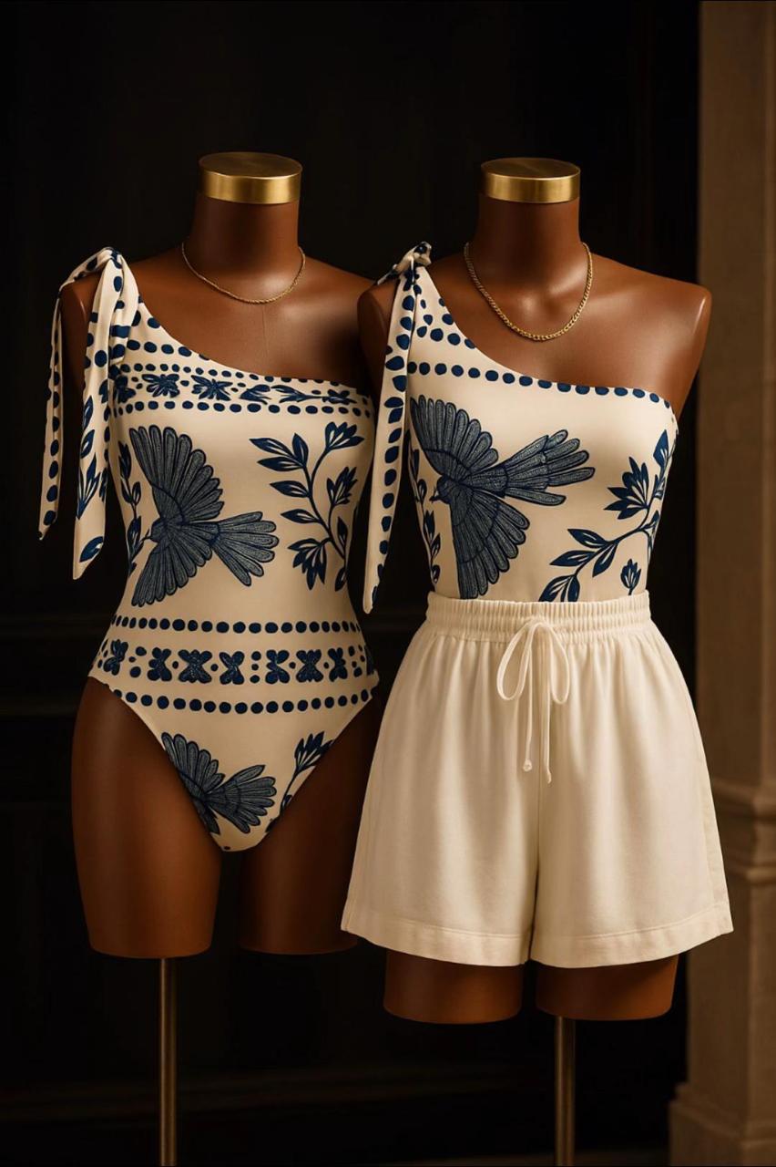 Body Floresta Azul – Sensualidade & Conforto com Estampa Exclusiva
