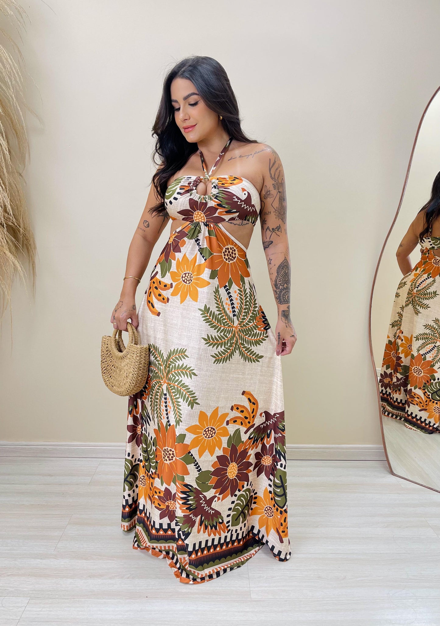 Vestido Sol do Cerrado Longo