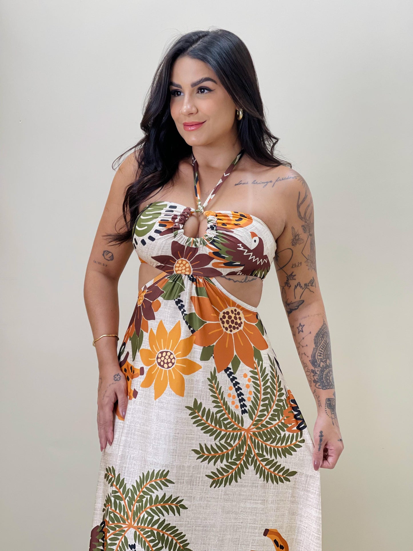 Vestido Sol do Cerrado Longo