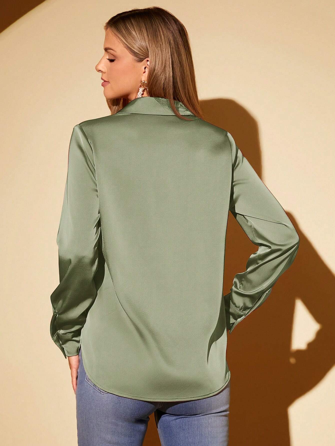 Camisa Social em Cetim