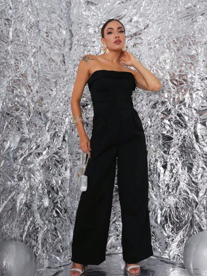 Macacão Dayana Alfaiataria com Bojo