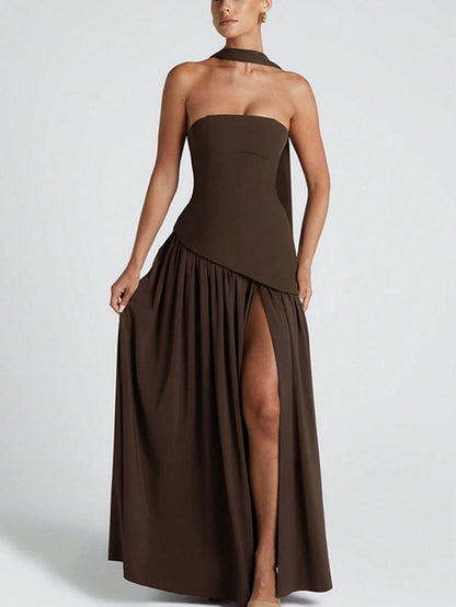 Vestido Midi Bodycon de Gola Alta - Kim