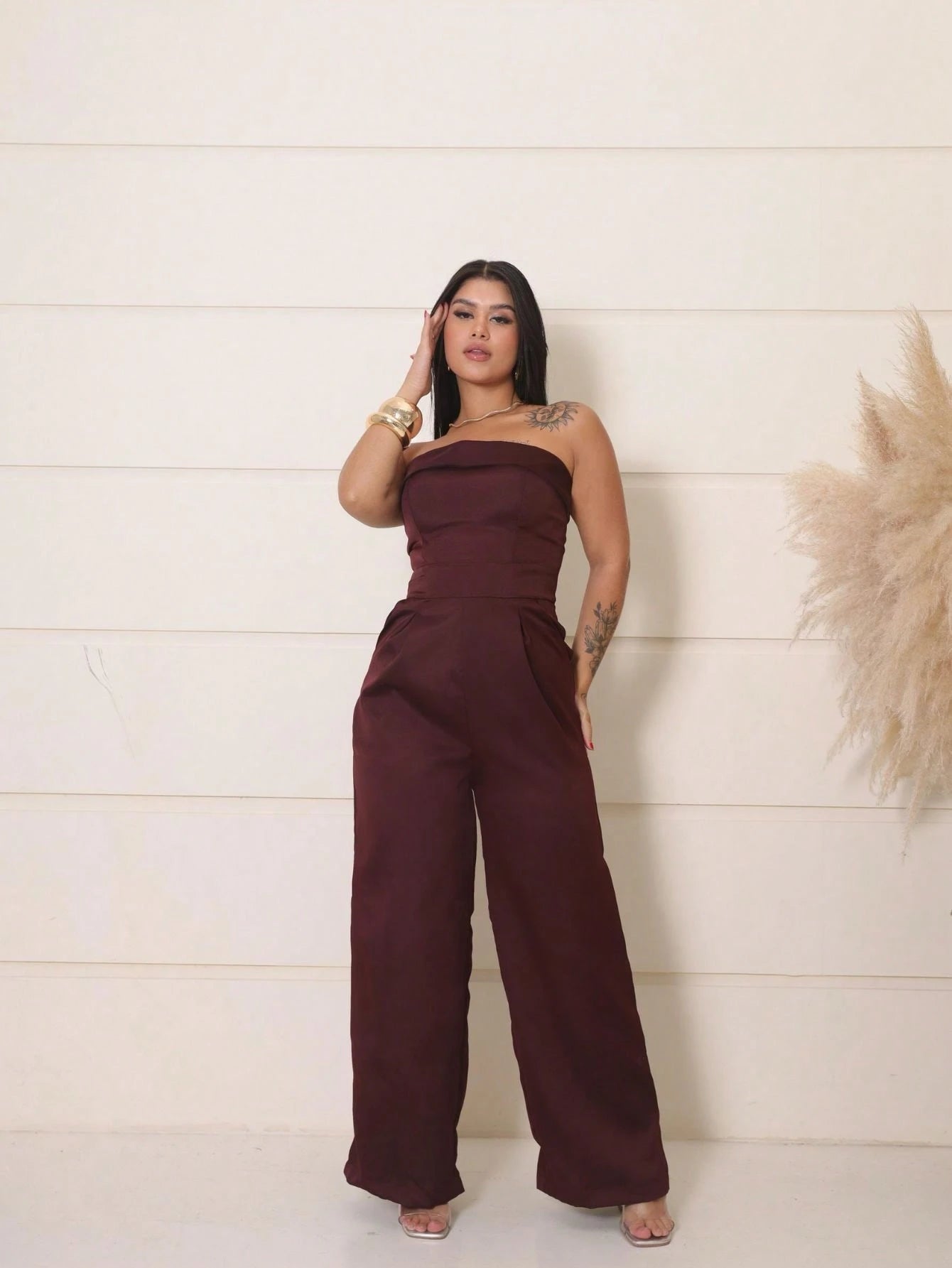 Macacão Dayana Alfaiataria com Bojo