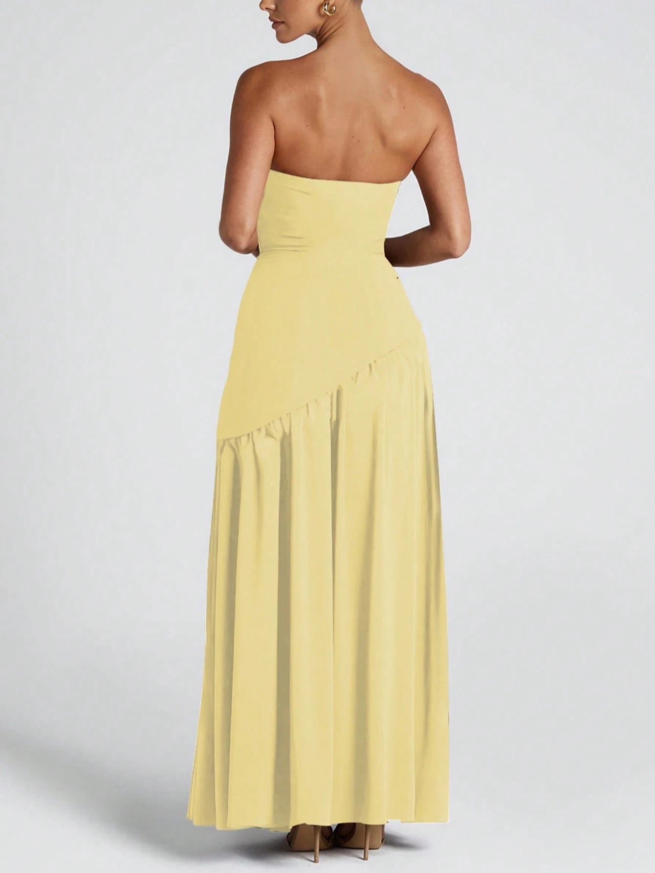 Vestido Midi Bodycon de Gola Alta - Kim