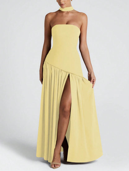 Vestido Midi Bodycon de Gola Alta - Kim