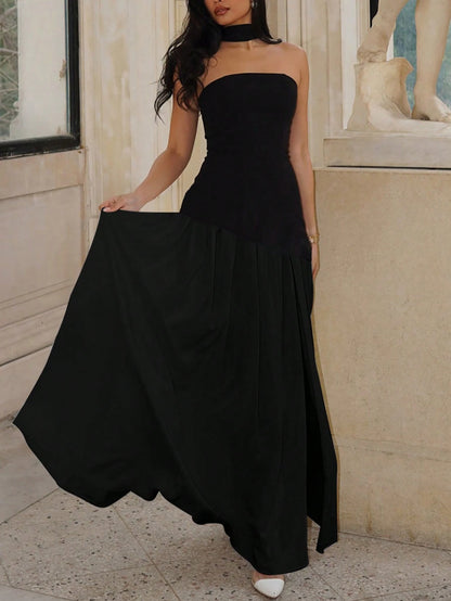 Vestido Midi Bodycon de Gola Alta - Kim