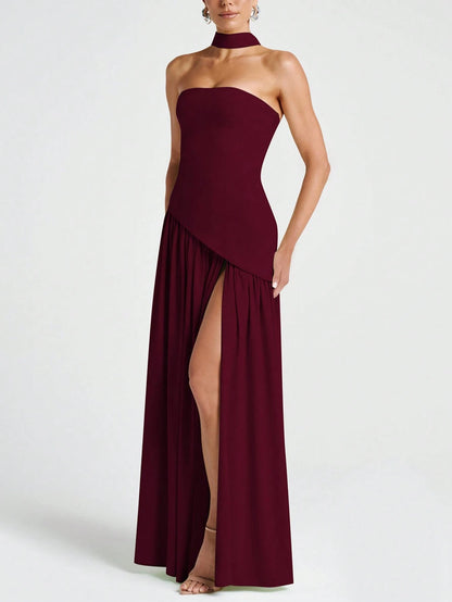 Vestido Midi Bodycon de Gola Alta - Kim