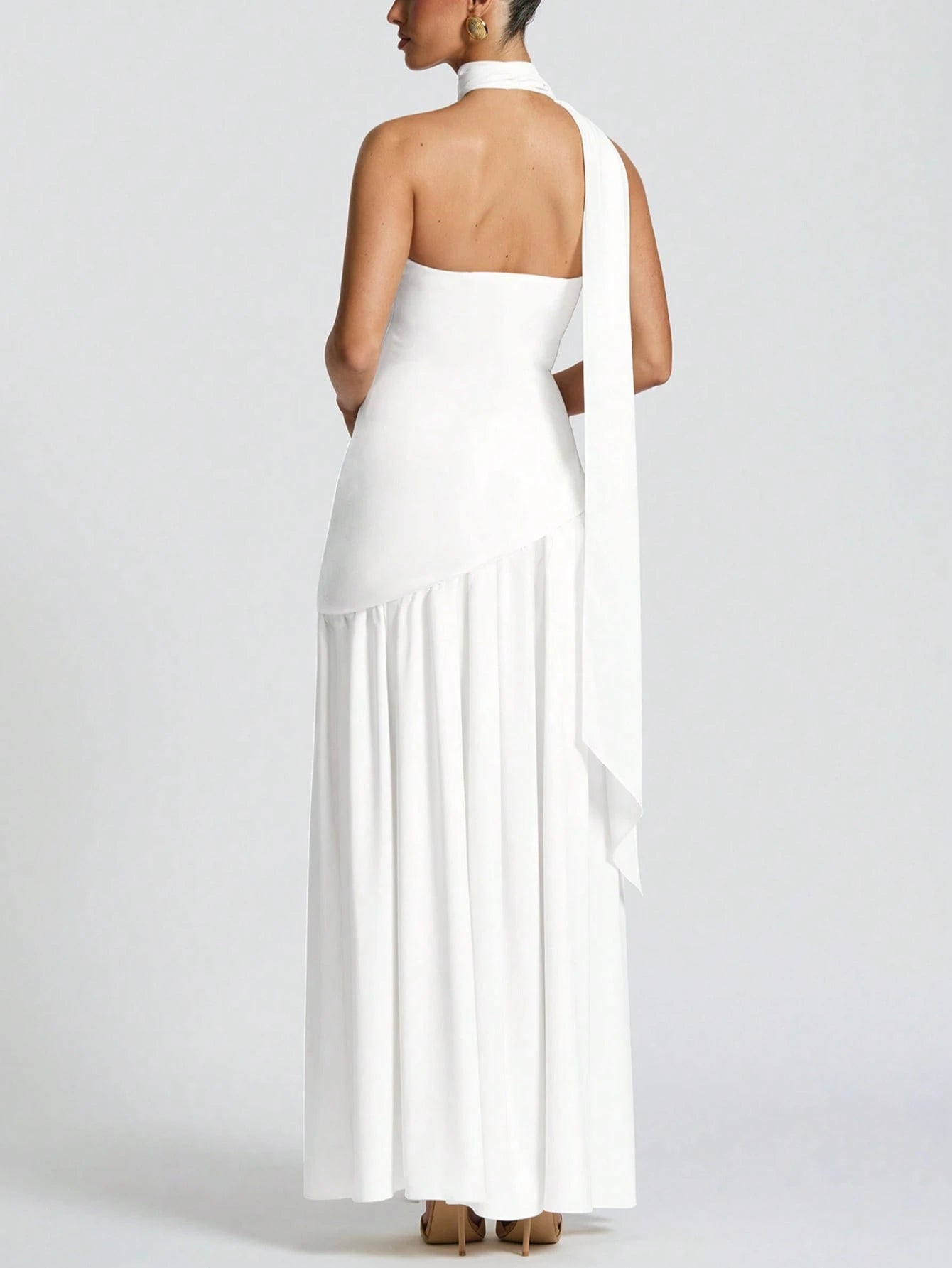 Vestido Midi Bodycon de Gola Alta - Kim