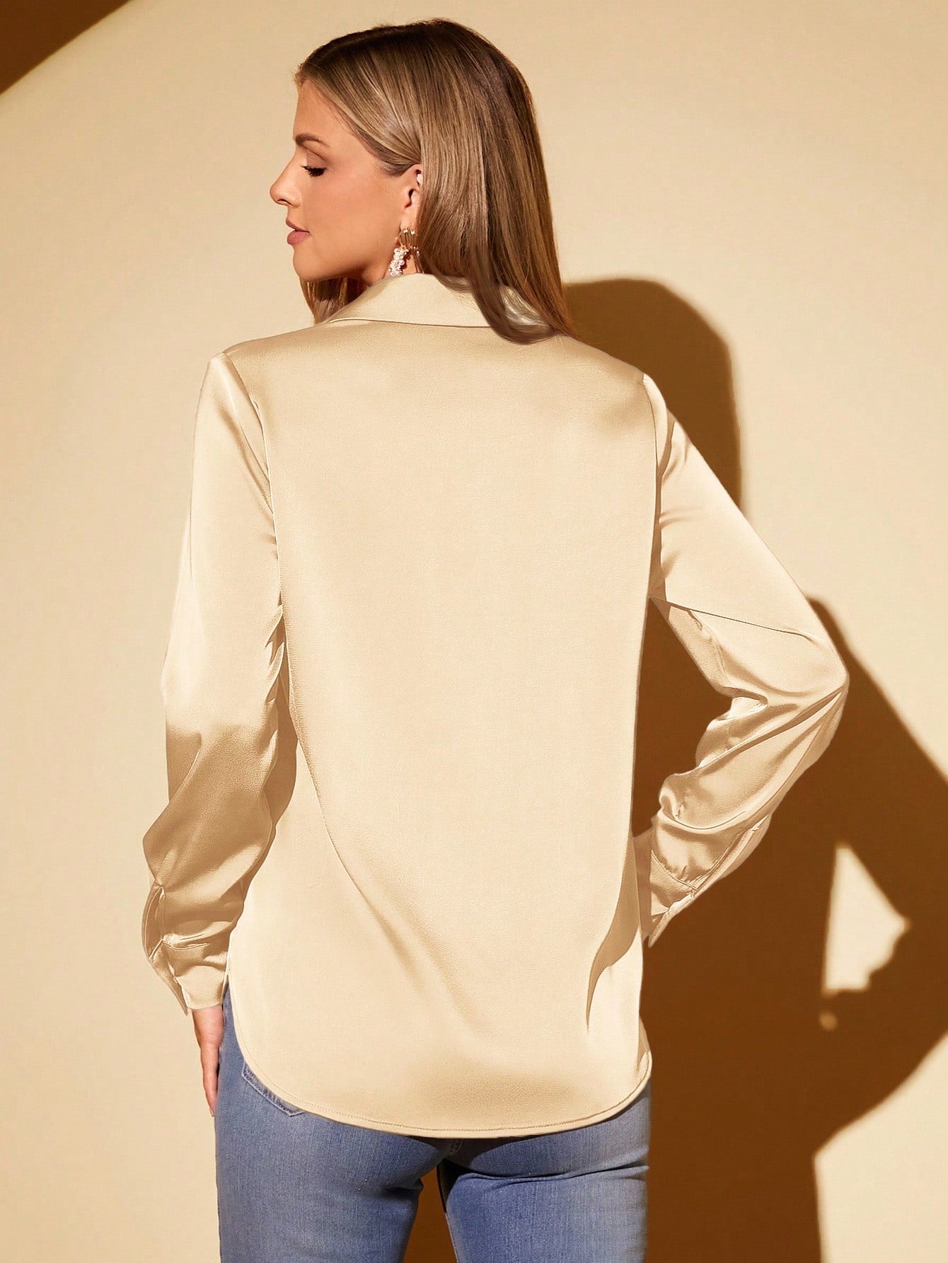 Camisa Social em Cetim