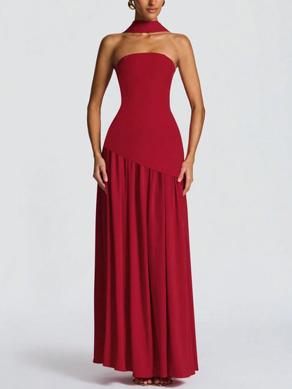 Vestido Midi Bodycon de Gola Alta - Kim