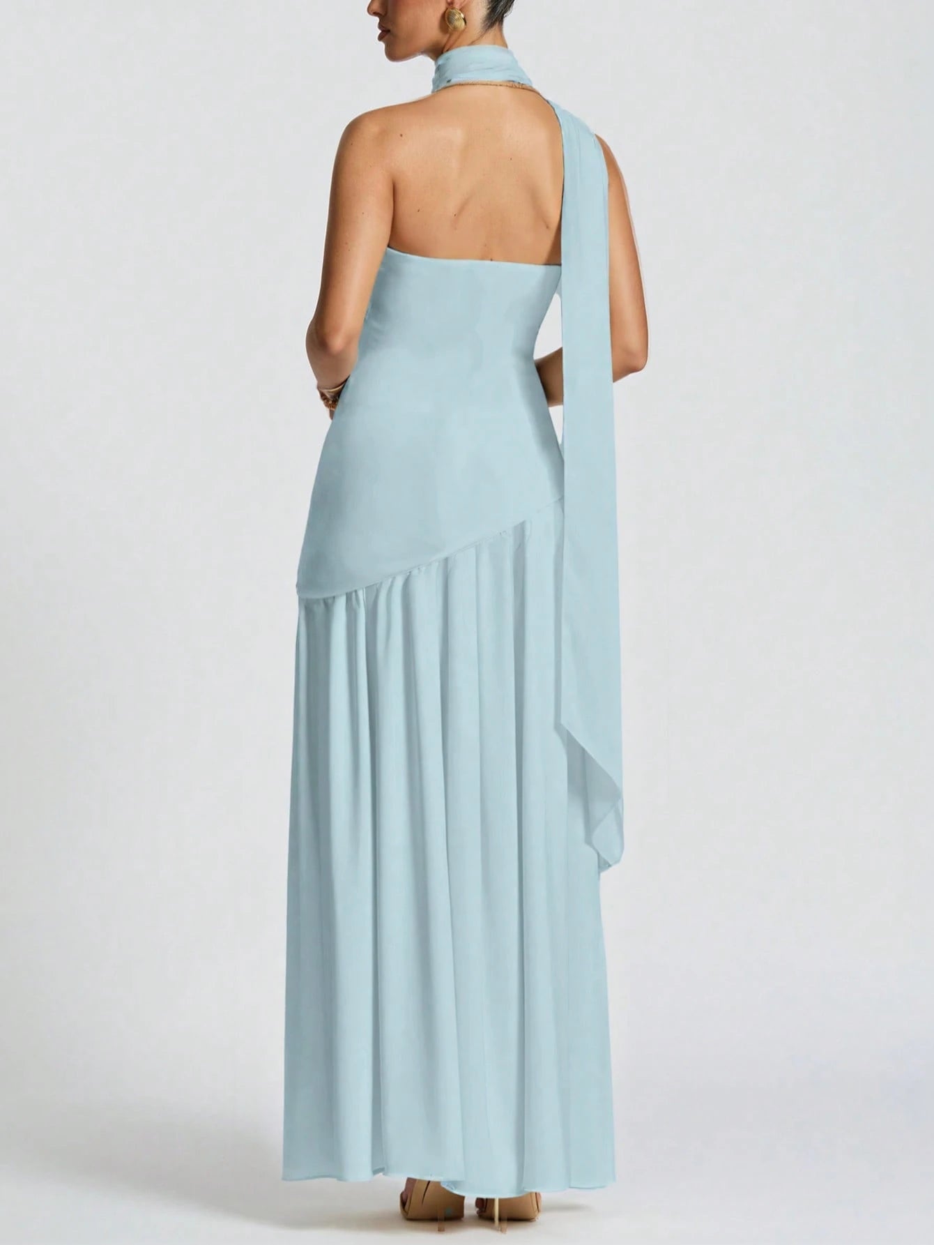 Vestido Midi Bodycon de Gola Alta - Kim