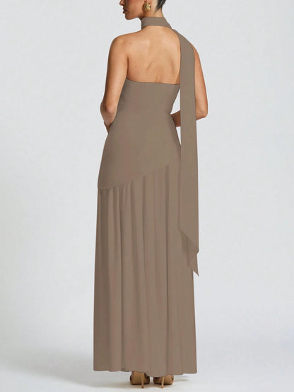 Vestido Midi Bodycon de Gola Alta - Kim