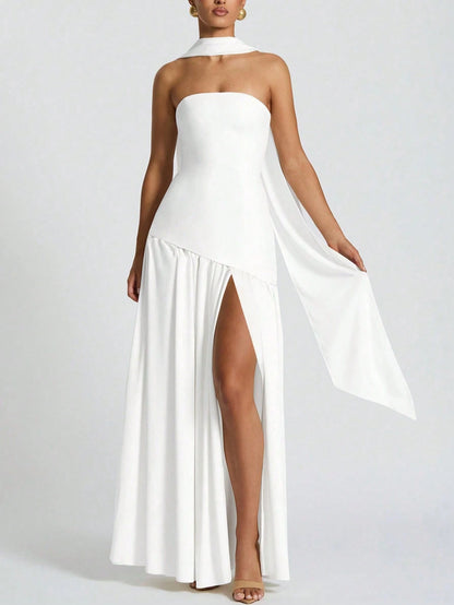 Vestido Midi Bodycon de Gola Alta - Kim