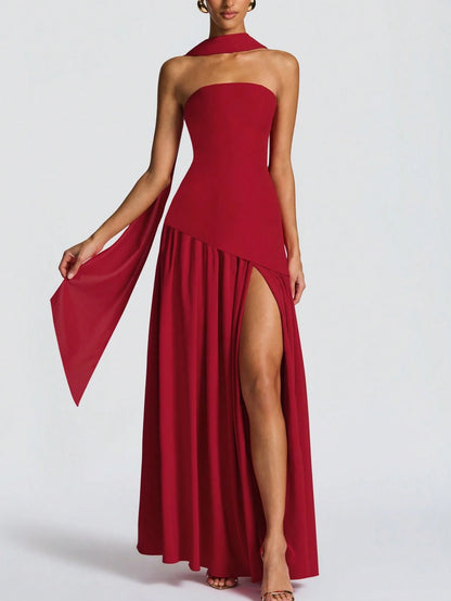 Vestido Midi Bodycon de Gola Alta - Kim