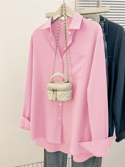 Camisa Bella Luna – Manga Longa e Elegância Casual