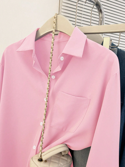 Camisa Bella Luna – Manga Longa e Elegância Casual
