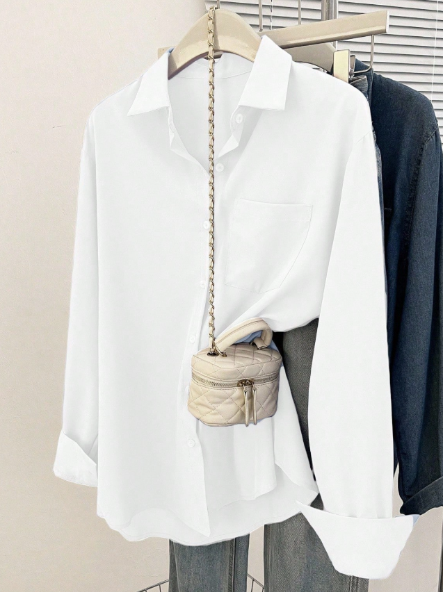 Camisa Bella Luna – Manga Longa e Elegância Casual