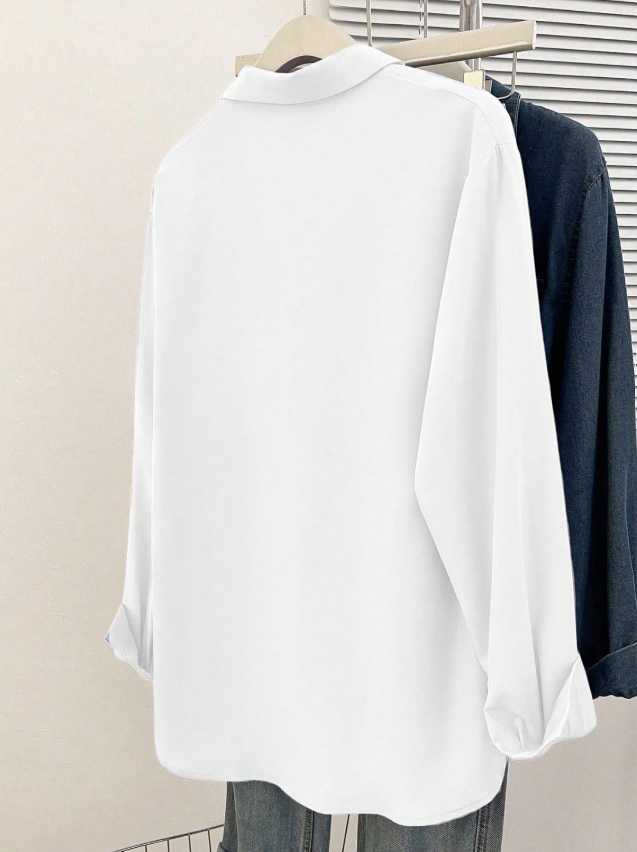 Camisa Bella Luna – Manga Longa e Elegância Casual