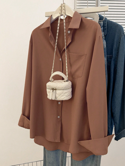 Camisa Bella Luna – Manga Longa e Elegância Casual
