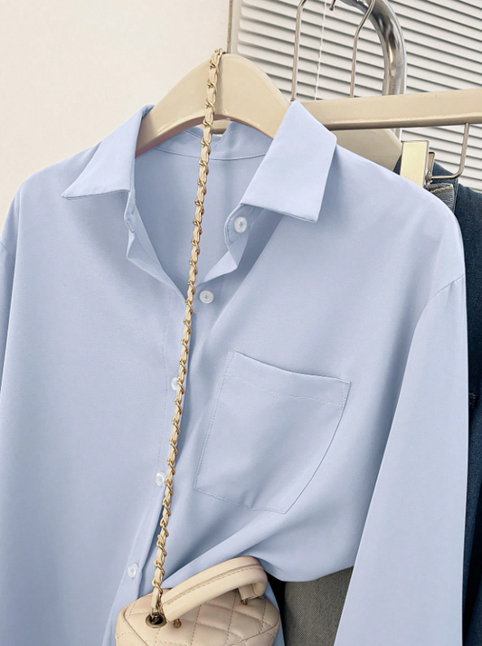 Camisa Bella Luna – Manga Longa e Elegância Casual