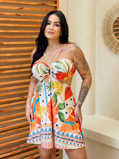Vestido Rio Vibrante