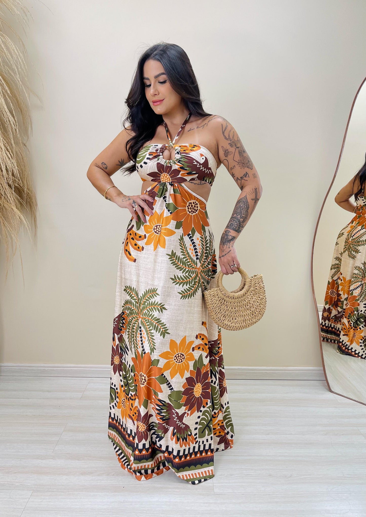 Vestido Sol do Cerrado Longo