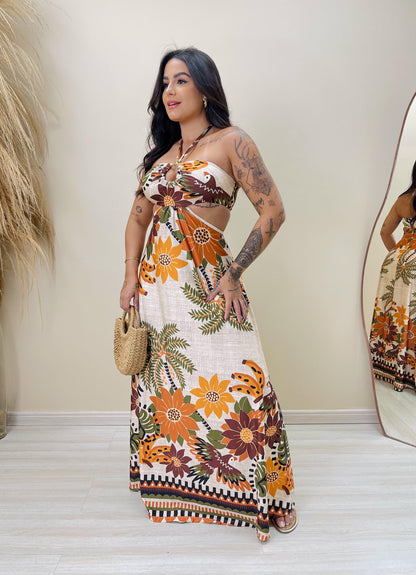 Vestido Sol do Cerrado Longo