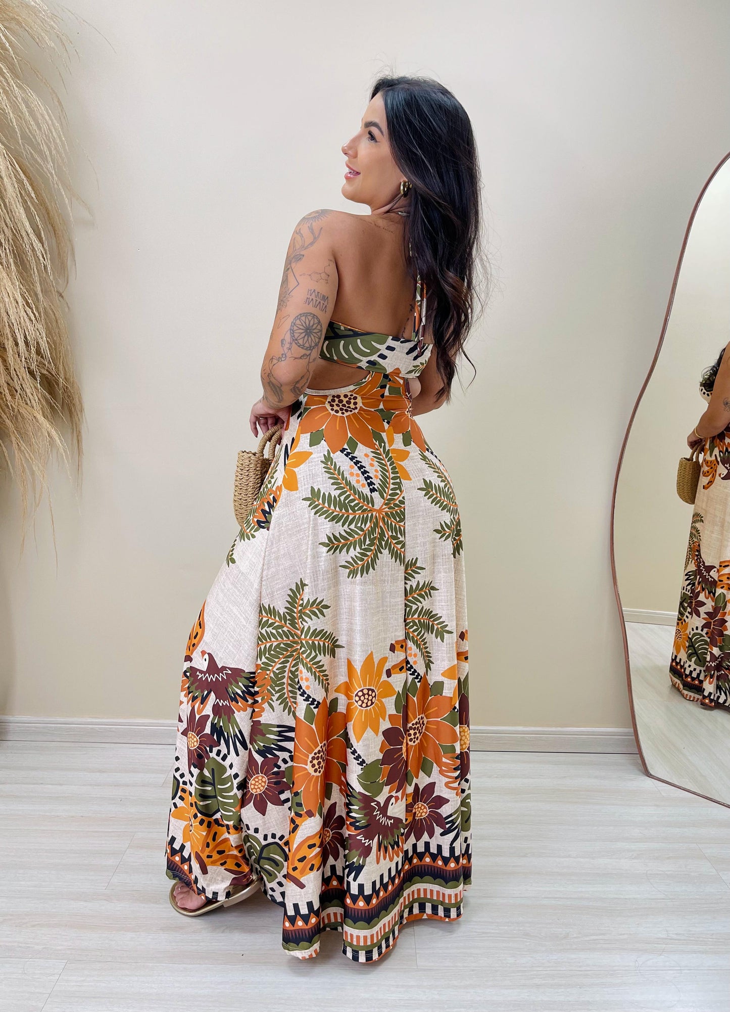 Vestido Sol do Cerrado Longo
