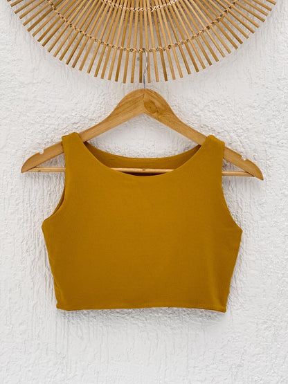 Cropped Aura Mostarda