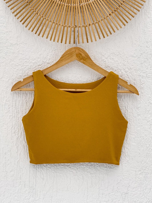 Cropped Aura Mostarda