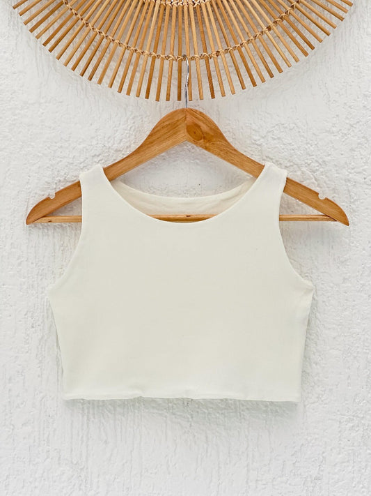 Cropped Aura Off White
