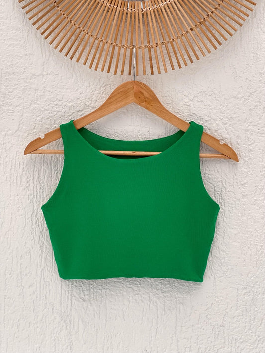 Cropped Aura Green