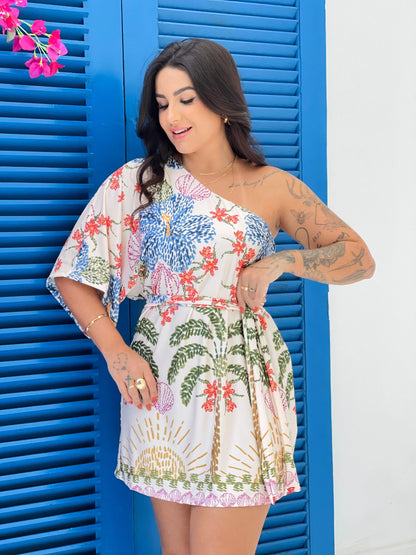 Vestido Jardim Pontilista